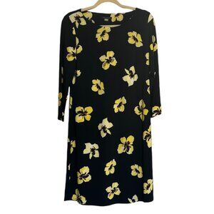 Tommy Hilfiger Dress Navy with Yellow Floral Size 10